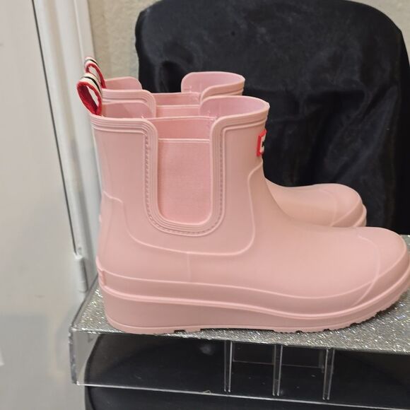 Hunter Tabitha Chelsea Rain Boots- Pink - Picture 10 of 11
